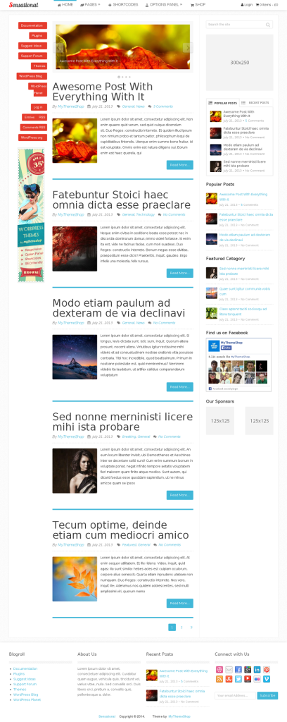 MyThemeShop Sensational: WordPress Theme for Serious Bloggers