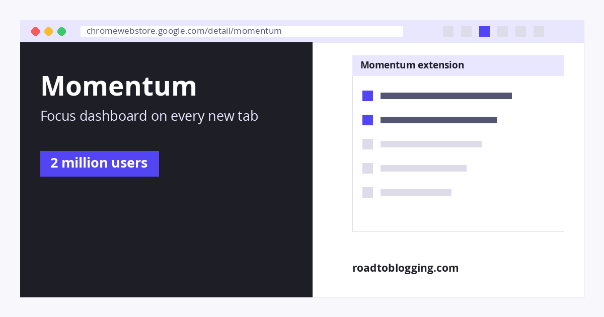 Momentum Chrome extension