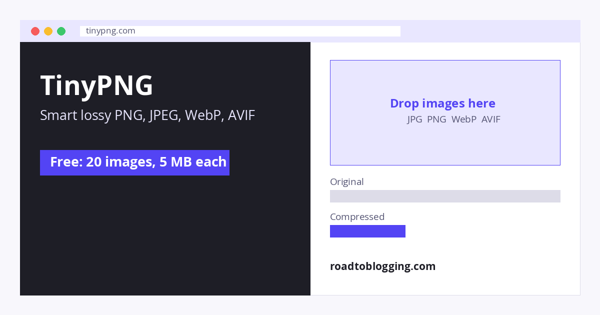 TinyPNG online image optimizer