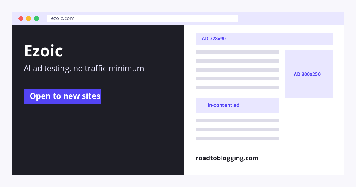 Ezoic ad network
