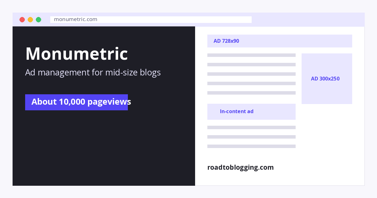 Monumetric ad network