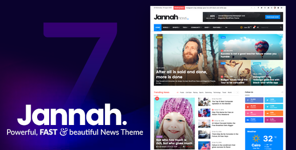 Jannah WordPress theme for tech blogs