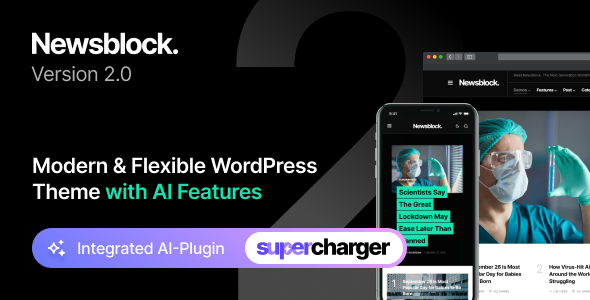 Newsblock WordPress theme for tech blogs