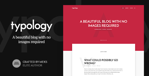 Typology WordPress theme for tech blogs