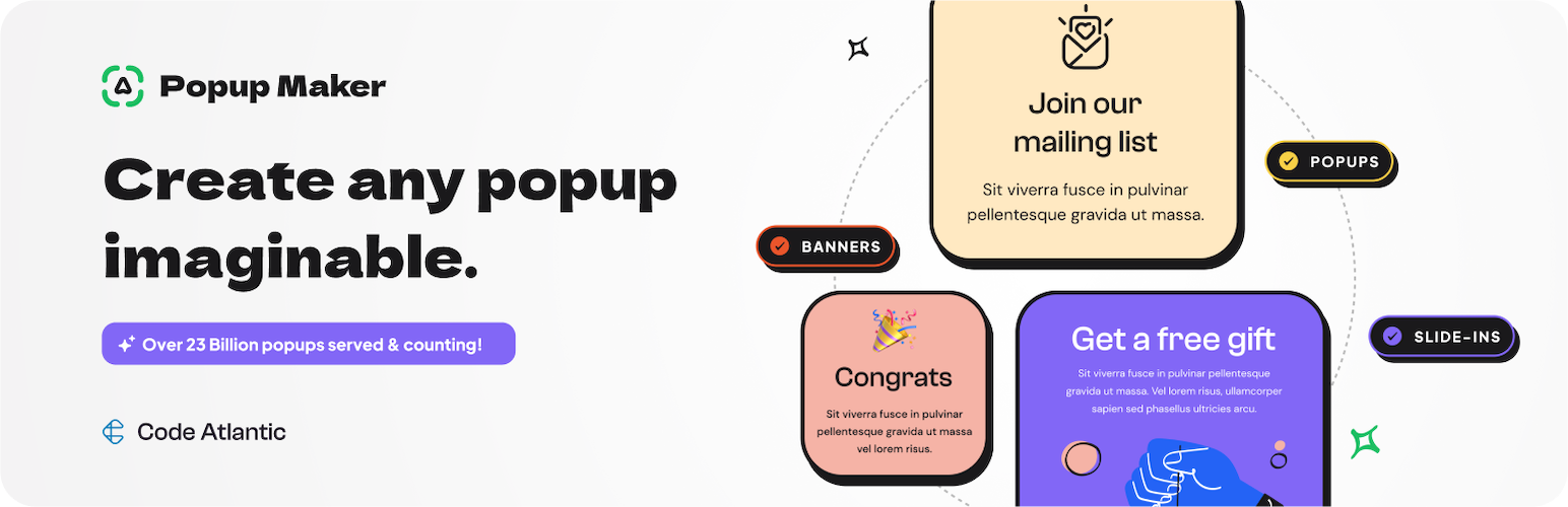 Popup Maker email marketing plugin for WordPress