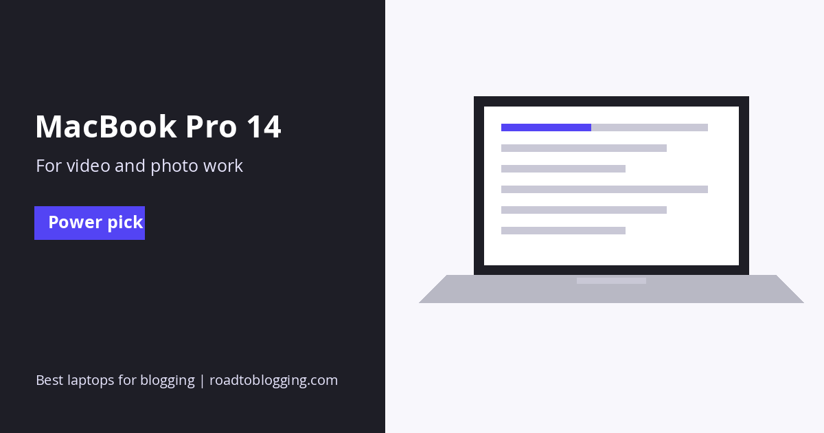 Apple MacBook Pro 14 for blogging