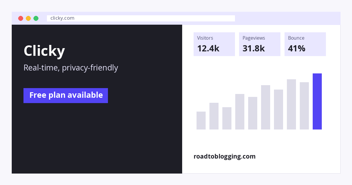 Clicky analytics