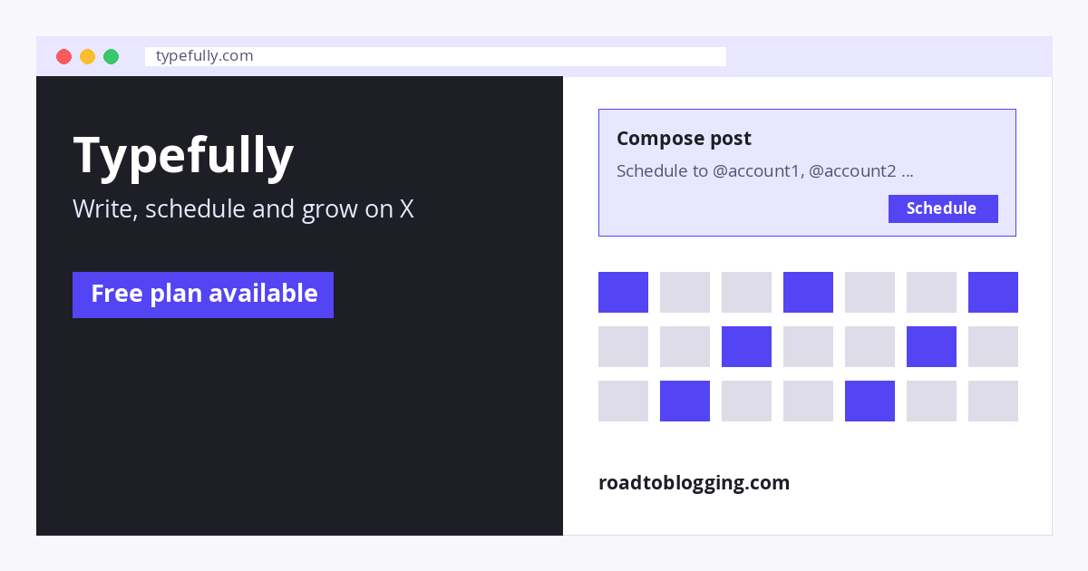 Typefully for managing multiple X accounts