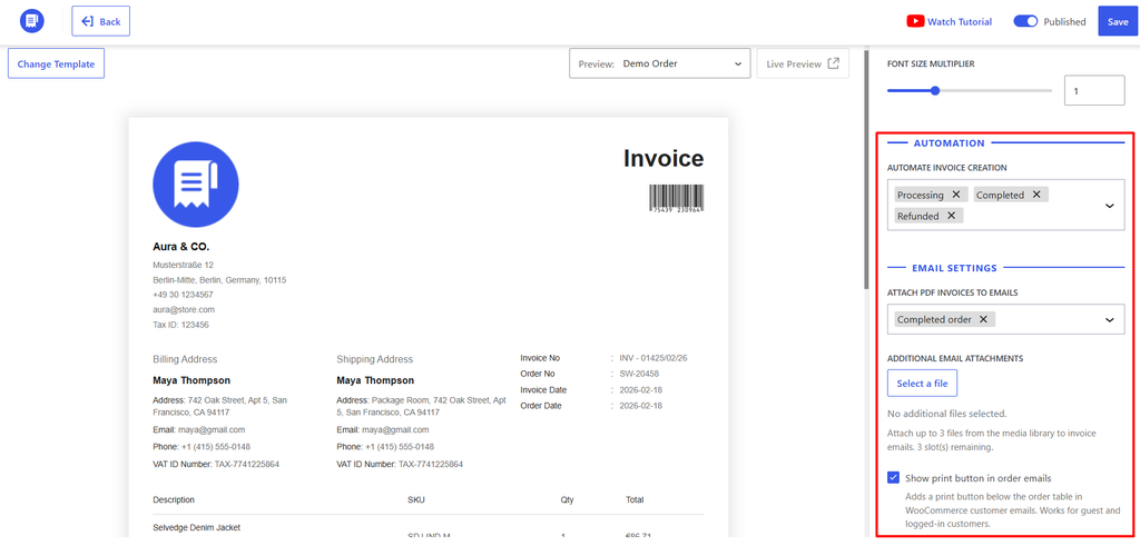 How to Automate WooCommerce Invoices and Order Documents (Step-by-Step) 3